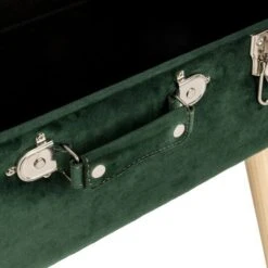 Glitzhome® Velvet Upholstered Storage Stool Hunter Green 18 Glitzhome® Velvet Upholstered Storage Stool Hunter Green -Michaels Decor Sale D588448S 7