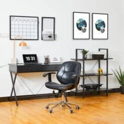 Glitzhome® 41.5" Black Modern Industry 3-Tier Bookcase -Michaels Decor Sale D588449S 3