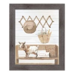 Goat Harvest Bench Western Framed Print Gray -Michaels Decor Sale D588763S 1 1