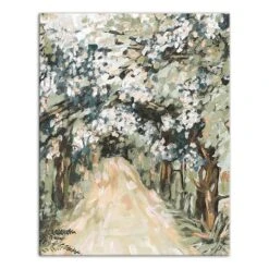 Soft Jewel Treescape 11" X 14" Canvas Wall Art