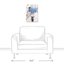 Blue Umbrella 12" X 18" Canvas Wall Art -Michaels Decor Sale D588814S 5