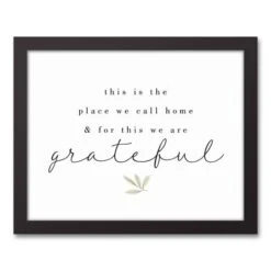For This We Are Grateful 11" X 14" Black Framed Canvas -Michaels Decor Sale D588856S 1 1