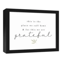 For This We Are Grateful 11" X 14" Black Framed Canvas -Michaels Decor Sale D588856S 2