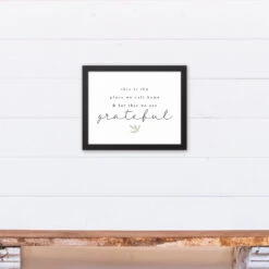 For This We Are Grateful 11" X 14" Black Framed Canvas -Michaels Decor Sale D588856S 4