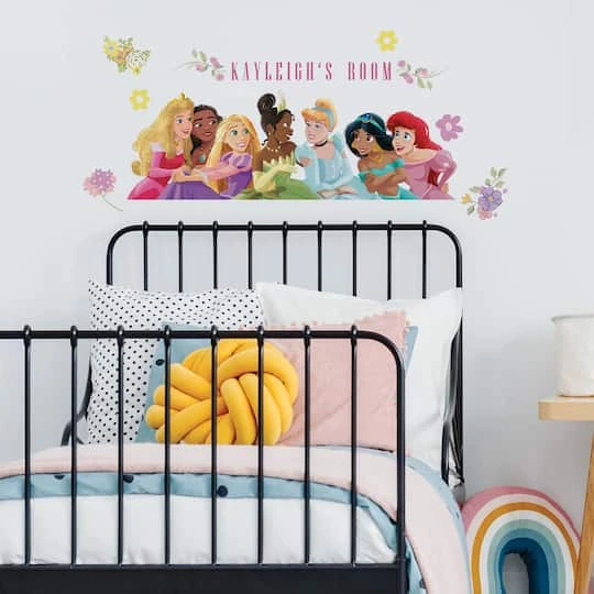 RoomMates Disney Princesses Peel & Stick Giant Wall Decal Set With Alphabet 5 RoomMates Disney Princesses Peel & Stick Giant Wall Decal Set With Alphabet - Image 3