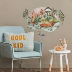 RoomMates Lazy River & Friends Peel & Stick Giant Wall Decal Set -Michaels Decor Sale D589068S 2