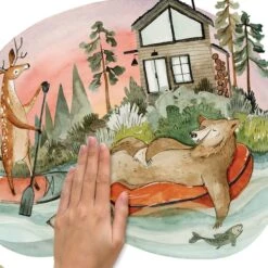 RoomMates Lazy River & Friends Peel & Stick Giant Wall Decal Set -Michaels Decor Sale D589068S 5