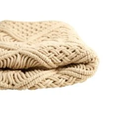 18" Bohemian Cross Woven Macramé Pillow Cover -Michaels Decor Sale D590065S 3