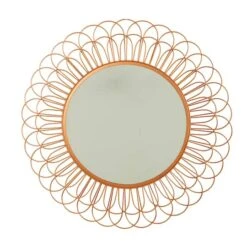 34" Scalloped Mirror Wall Décor