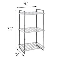 Honey Can Do Gray Tones 3-Tier Tubular Metal Shelf -Michaels Decor Sale D598072S 7