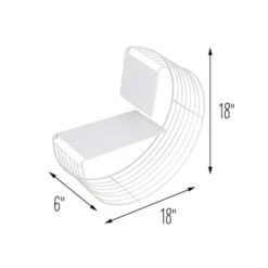 Honey Can Do 18" White Floating Circular Decorative Metal Wall Shelf -Michaels Decor Sale D598075S 10