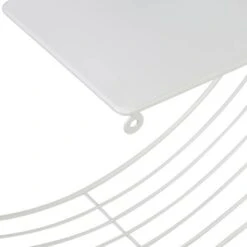 Honey Can Do 18" White Floating Circular Decorative Metal Wall Shelf -Michaels Decor Sale D598075S 5