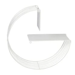 Honey Can Do 18" White Floating Circular Decorative Metal Wall Shelf -Michaels Decor Sale D598075S 8