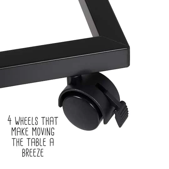 Honey Can Do Light Gray Side Table On Wheels 12 Honey Can Do Light Gray Side Table On Wheels - Image 10