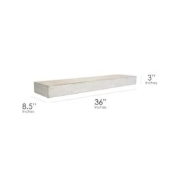 Large Whitewashed Wood Floating Wall Shelf -Michaels Decor Sale D598780S 7