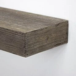 Small Gray Rustic Wood Floating Wall Shelf -Michaels Decor Sale D598797S 3