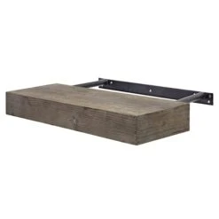 Small Gray Rustic Wood Floating Wall Shelf -Michaels Decor Sale D598797S 5