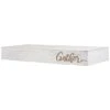 Whitewashed "Gather" Text Engraving Floating Wall Shelf 1 Whitewashed "Gather" Text Engraving Floating Wall Shelf -Michaels Decor Sale D598816S 1