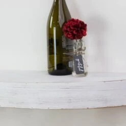 Small White Round Wood Floating Wall Shelf -Michaels Decor Sale D598839S 4