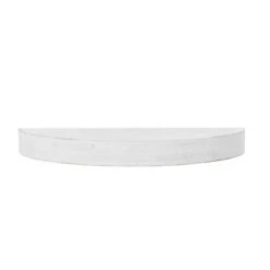 Small White Round Wood Floating Wall Shelf -Michaels Decor Sale D598839S 5