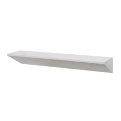 Large White Wedge Wood Floating Wall Shelf -Michaels Decor Sale D598842S 1 1