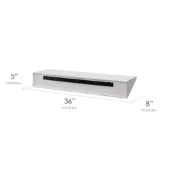 Large White Wedge Wood Floating Wall Shelf -Michaels Decor Sale D598842S 6