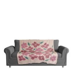 Pink Florals 50" X 60" Coral Fleece Blanket -Michaels Decor Sale D599942S 3