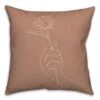 Floral Line Drawing Throw Pillow -Michaels Decor Sale D600247S 1