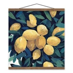 Lemon Tree Closeup Teak Hanging Canvas -Michaels Decor Sale D600406S 1 1