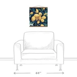 Lemon Tree Closeup Teak Hanging Canvas -Michaels Decor Sale D600406S 3