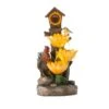 Glitzhome® 28.5" Farmhouse Sunflowers & Birdhouse Outdoor Fountain -Michaels Decor Sale D600499S 1