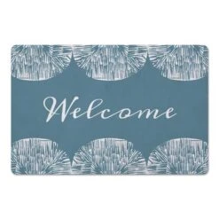 Welcome Abstract Floor Mat