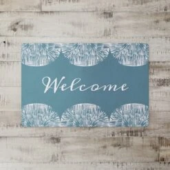 Welcome Abstract Floor Mat -Michaels Decor Sale D602194S 2