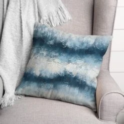 Painterly Abstract Waves Throw Pillow -Michaels Decor Sale D602203S 3