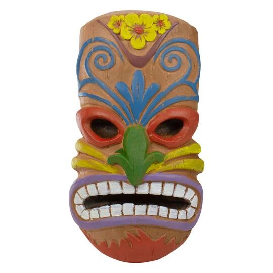 Northlight 13.5" Tiki Mask Frown Face Outdoor Wall Hanging 4 Northlight 13.5" Tiki Mask Frown Face Outdoor Wall Hanging - Image 2