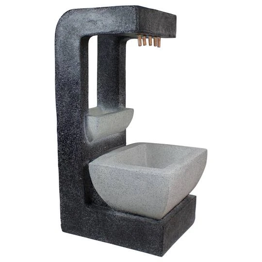 Northlight 26" LED Rainfall Outdoor Water Fountain With Planter 5 Northlight 26" LED Rainfall Outdoor Water Fountain With Planter - Image 3