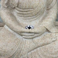 Northlight 28" LED Lighted Praying Buddha Outdoor Water Fountain -Michaels Decor Sale D604378S 5