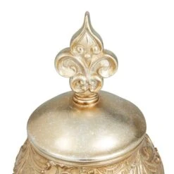13" Gold Round Traditional Decorative Jar 17 13" Gold Round Traditional Decorative Jar -Michaels Decor Sale D609463S 5