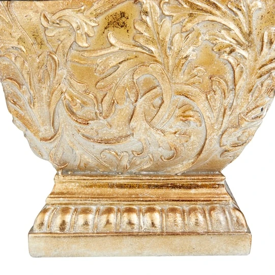 12" Gold Square Traditional Decorative Jar 6 12" Gold Square Traditional Decorative Jar - Image 4
