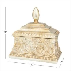 11" Gold Square Traditional Decorative Jar 20 11" Gold Square Traditional Decorative Jar -Michaels Decor Sale D609466S 8