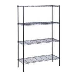 Honey Can Do Black 4-Tier Heavy Duty Adjustable Shelving Unit -Michaels Decor Sale D613892S 3