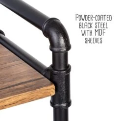 Honey Can Do 3-Tier Industrial Black Bookshelf 24 Honey Can Do 3-Tier Industrial Black Bookshelf -Michaels Decor Sale D613899S 10