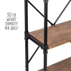 Honey Can Do 3-Tier Industrial Black Bookshelf 25 Honey Can Do 3-Tier Industrial Black Bookshelf -Michaels Decor Sale D613899S 11