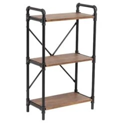 Honey Can Do 3-Tier Industrial Black Bookshelf 17 Honey Can Do 3-Tier Industrial Black Bookshelf -Michaels Decor Sale D613899S 3