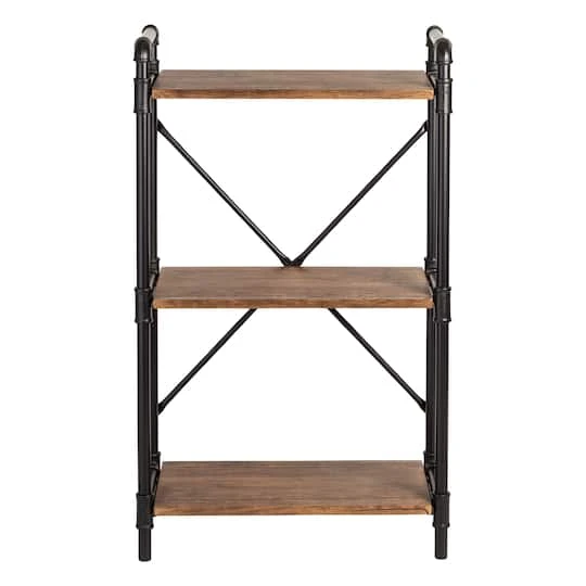 Honey Can Do 3-Tier Industrial Black Bookshelf 7 Honey Can Do 3-Tier Industrial Black Bookshelf - Image 5