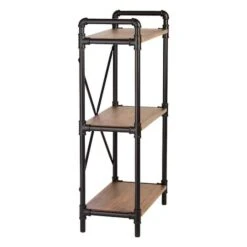 Honey Can Do 3-Tier Industrial Black Bookshelf 19 Honey Can Do 3-Tier Industrial Black Bookshelf -Michaels Decor Sale D613899S 5