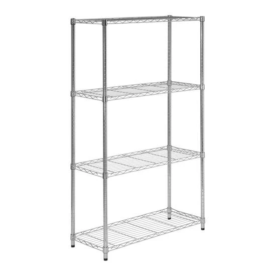 Honey Can Do Chrome 4-Tier Heavy-Duty Adjustable Shelving Unit 7 Honey Can Do Chrome 4-Tier Heavy-Duty Adjustable Shelving Unit - Image 5