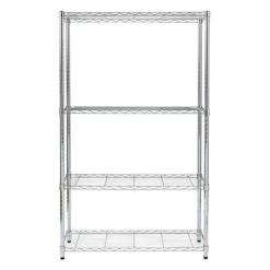 Honey Can Do Chrome 4-Tier Heavy-Duty Adjustable Shelving Unit 20 Honey Can Do Chrome 4-Tier Heavy-Duty Adjustable Shelving Unit -Michaels Decor Sale D613912S 5