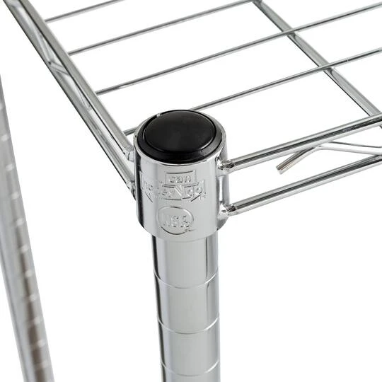 Honey Can Do Chrome 4-Tier Heavy-Duty Adjustable Shelving Unit 11 Honey Can Do Chrome 4-Tier Heavy-Duty Adjustable Shelving Unit - Image 9