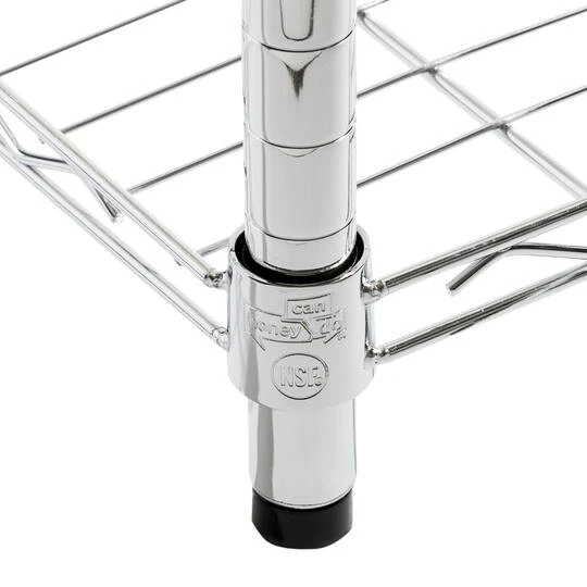 Honey Can Do Chrome 4-Tier Heavy-Duty Adjustable Shelving Unit 12 Honey Can Do Chrome 4-Tier Heavy-Duty Adjustable Shelving Unit - Image 10